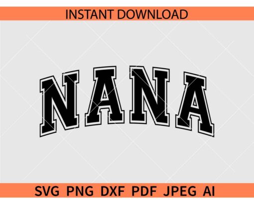Nana Varsity font SVG