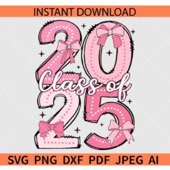 Pink Class of 2025 SVG