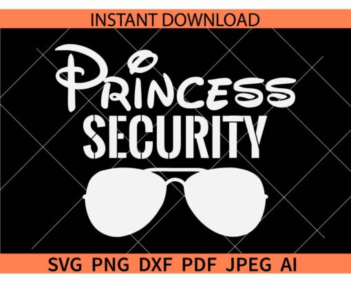 Princess Security Sunglasses SVG