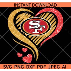 San Francisco Logo Heart Symbol SVG, SF Logo inside Heart Symbol SVG