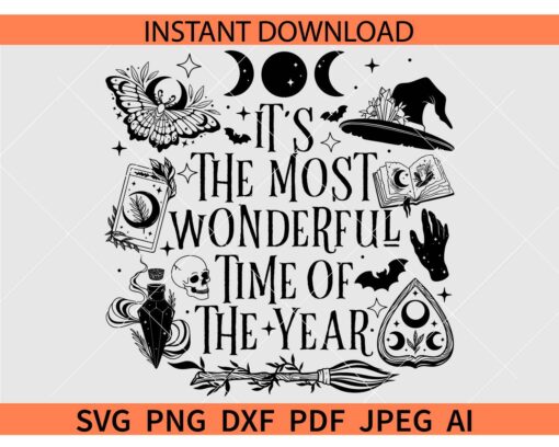 T's the most wonderful time of the year SVG, Halloween Season SVG