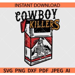 Cowboy Killers Rodeo Bronco Western SVG, Distressed Cowboy Killers SVG