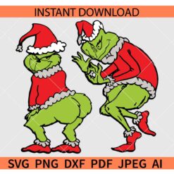 Dancing Grinch SVG, Mr and Mrs Grinch Dancing SVG