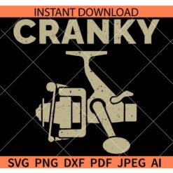 Grunge Cranky SVG, Distressed Cranky SVG, Cranky for black t shirt SVG