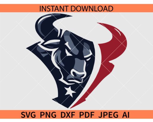 Houston football SVG, Rugby silhouette print. SVG, Houston Logo SVG