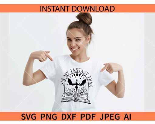 In my Fantasy Era Book SVG, Fantasy book SVG, Smutty Book SVG