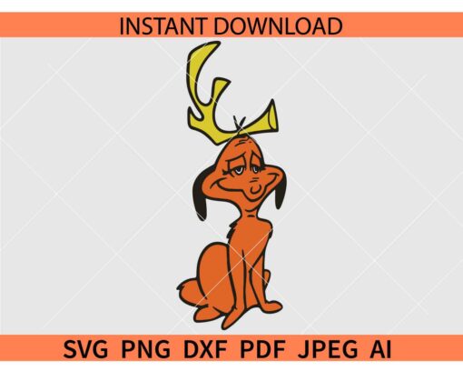 Max Grinch SVG, Smiley Max Grinch SVG, Max Dog Grinch SVG, Colored Grinch Max SVG