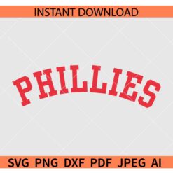 Phillies varsity font SVG, The Phillies Varsity Font SVG, Varsity Font Team Phillies SVG