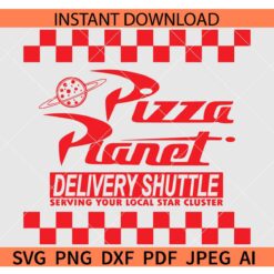Pizza Planet Delivery shuttle SVG
