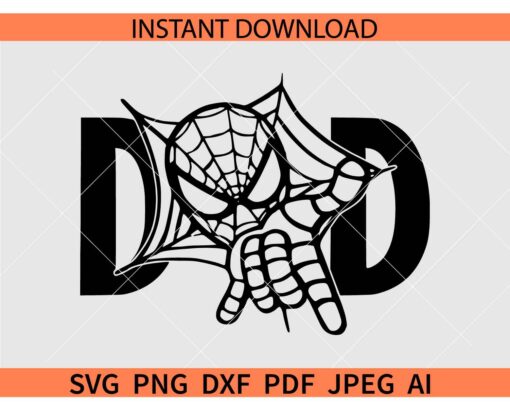 Spiderman Dad SVG, Fathers Day Spiderman SVG