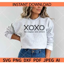 The Original Love Letters Xoxo SVG, Jesus Thorn Crown Xoxo SVG, Religious Easter Xoxo SVG