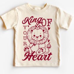 King of your heart baby lion SVG, Lion Cub with crown king of your heart SVG, Valentine King Lion SVG