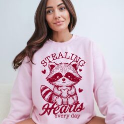 Stealing Hearts Everyday Racoon SVG, Cute Valentine's Day Racon SVG Bundle, Sweet Love Animal SVG