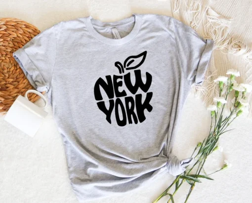 Apple New York SVG, New York City Apple SVG, New York Apple Shape SVG