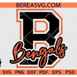 B Bengals Logo SVG PNG, Bengals Cheer SVG