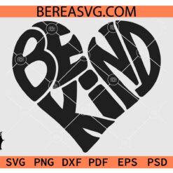 Be kind Love Symbol svg, Be kind heart Symbol SVG