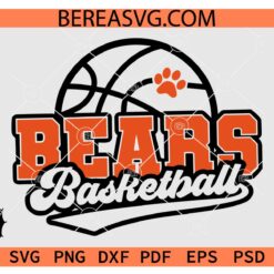 Bears Basketball svg, Bears Basketball Ball svg