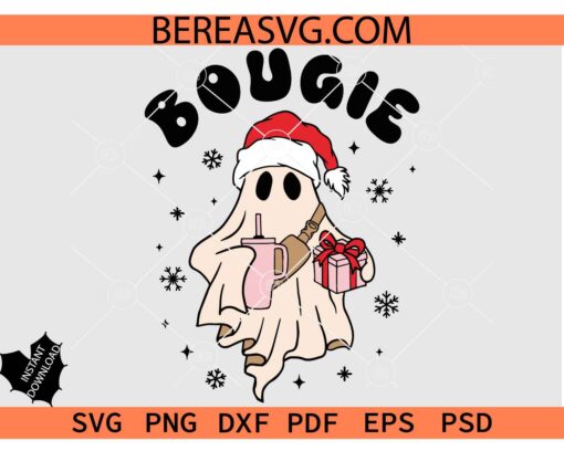 Boogie Santa Ghost svg png, Boo Jee Stanley Tumbler Belt Bag Insp
