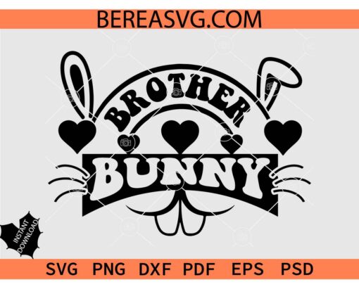 Brother Bunny SVG, Easter Boy SVG