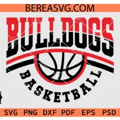 Bulldogs Basketball SVG PNG