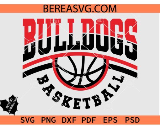 Bulldogs Basketball SVG PNG