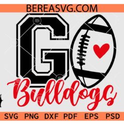 Bulldogs Football svg, Bulldogs Mascot svg, Bulldogs School Team svg