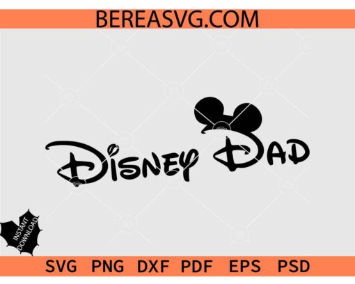 Disney Dad Shirt SVG, Cool Dad Shirt SVG, Fathers Day SVG