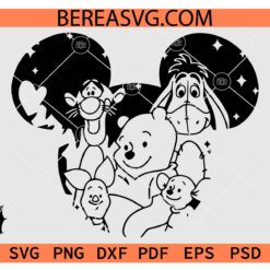 Disney Friends SVG, Mickey Mouse Friends silhouette SVG
