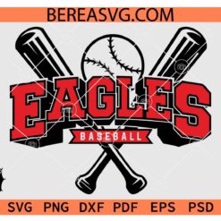 Eagles Baseball SVG PNG, Baseball Ball Eagles SVG