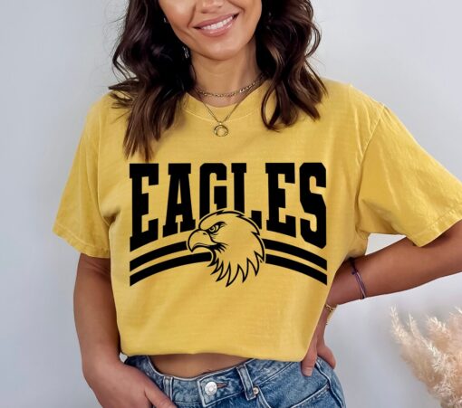 Eagles Varsity Font SVG PNG, Eagle Head svg, Eagles Mascot svg