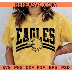Eagles Varsity Font SVG PNG, Eagle Head svg, Eagles Mascot svg
