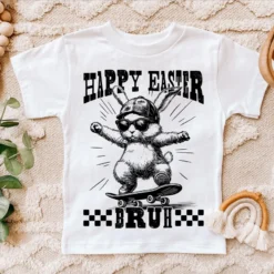 Happy Easter Bruh on Skateboard SVG, Retro Happy Easter Bruh SVG, Skating Happy Easter Bruh SVG