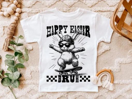 Happy Easter Bruh on Skateboard SVG, Retro Happy Easter Bruh SVG, Skating Happy Easter Bruh SVG
