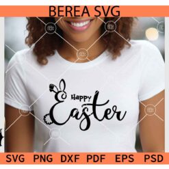 Happy Easter Bunny Sketch  SVG, Happy Easter Rabbit Sketch Shirt SVG