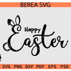 Happy Easter Bunny Sketch  SVG, Happy Easter Rabbit Sketch Shirt SVG