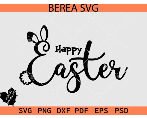 Happy Easter Bunny Sketch  SVG, Happy Easter Rabbit Sketch Shirt SVG