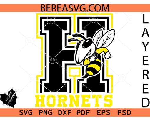 Hornet SVG, Hornets SVG, Hornets Mascot SVG
