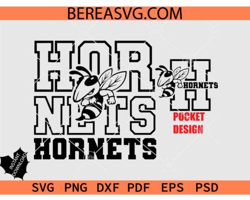 Hornets SVG PNG DXF, The Hornets SVG, Team Hornets SVG