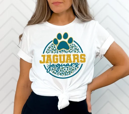 Jaguars Paw SVG PNG, Leopard Print Jaguars SVG, Leopard Jaguars Paw SVG