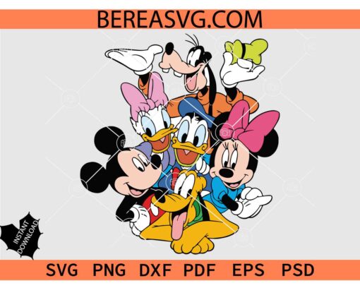 Mickey & Friends SVG, Mickey and Friends SVG