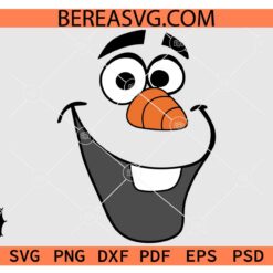 Olaf SVG, Disney Olaf Face SVG, Disneyland Olaf Face Shirt SVG