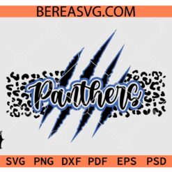 Panthers Scratch Claw SVG, Leopard Print Panthers Scratch SVG