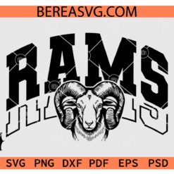 Rams SVG PNG, Rams Face svg, Rams Sport SVG