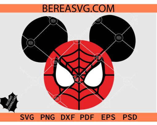 Spider Man Mickey Mouse SVG, Mickey Mouse Spiderman SVG