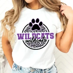 Wildcats Paw SVG PNG, Leopard Print Wildcats Paw svg, Wildcats Cheer svg
