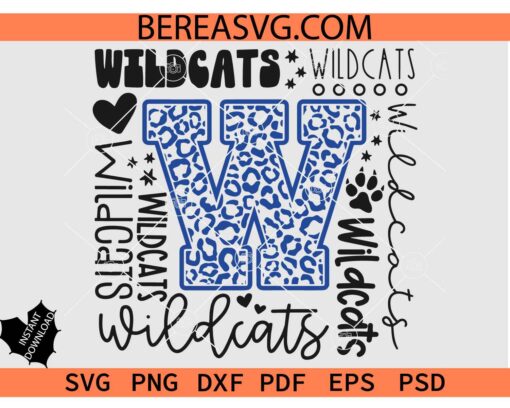 Wildcats Typography SVG