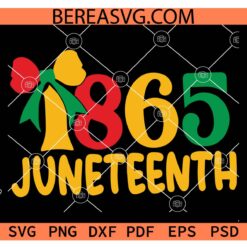 1865 Juneteenth Coquette Bow SVG PNG, Little Girl Juneteenth SVG