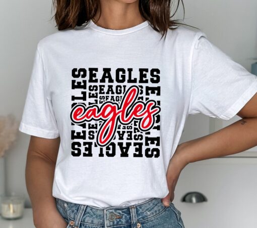 Eagles Mascot svg, Eagles Cheer svg, Eagles Typography SVG