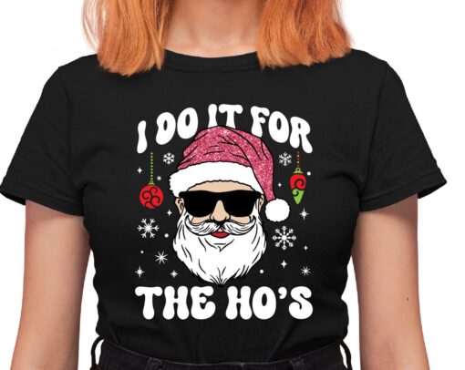 I Do It For The Ho's svg png, Funny Santa Claus I Do It For The Ho's svg