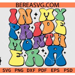 In My Pride Month Era Svg, Pride Ally SVG, LGBT Pride Month svg